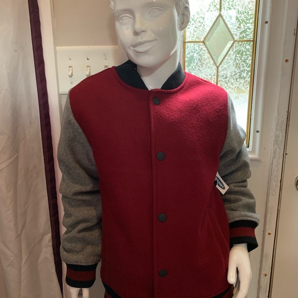 jacket , NWT burgundy , black and grey color . - Picture 2 of 16